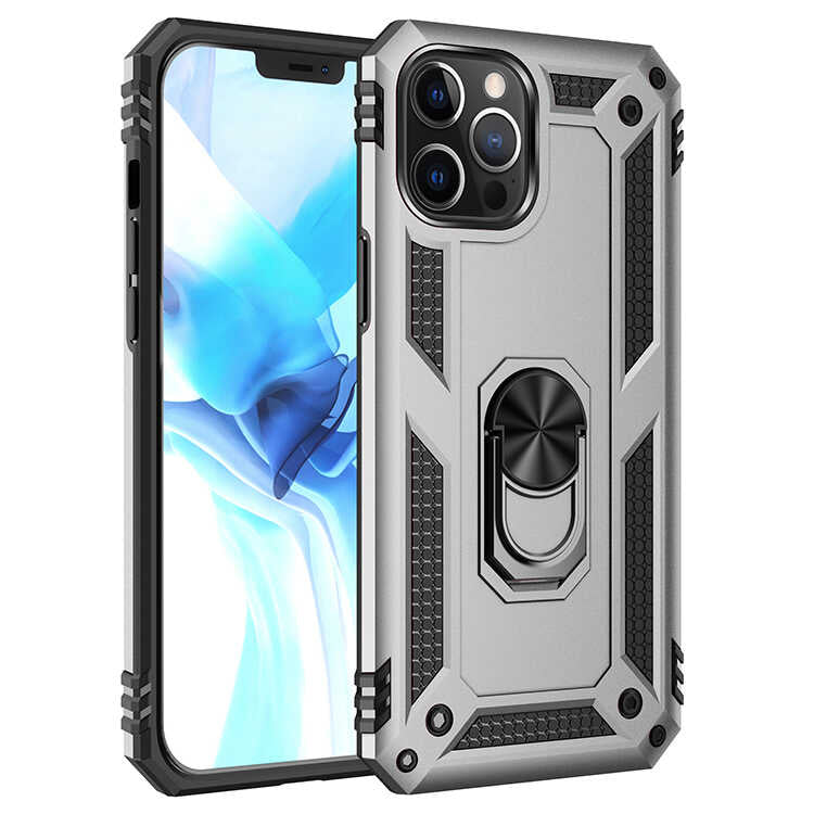 iPhone 12 Pro Max Kılıf Zore Vega Kılıf - Gri