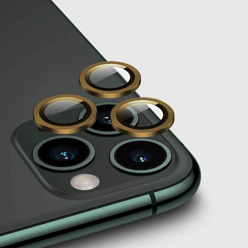 iPhone 12 Pro Zore CL-01 Kamera Lens Koruyucu - Gold