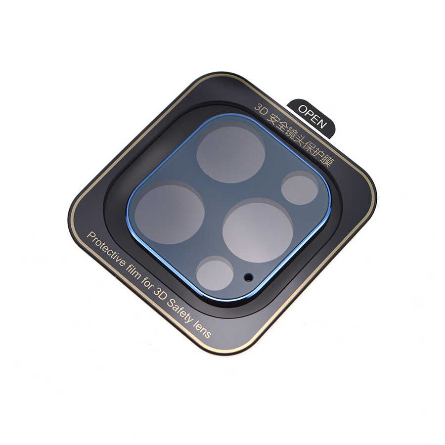iPhone 12 Pro Zore Kamera Koruyucu - Mavi