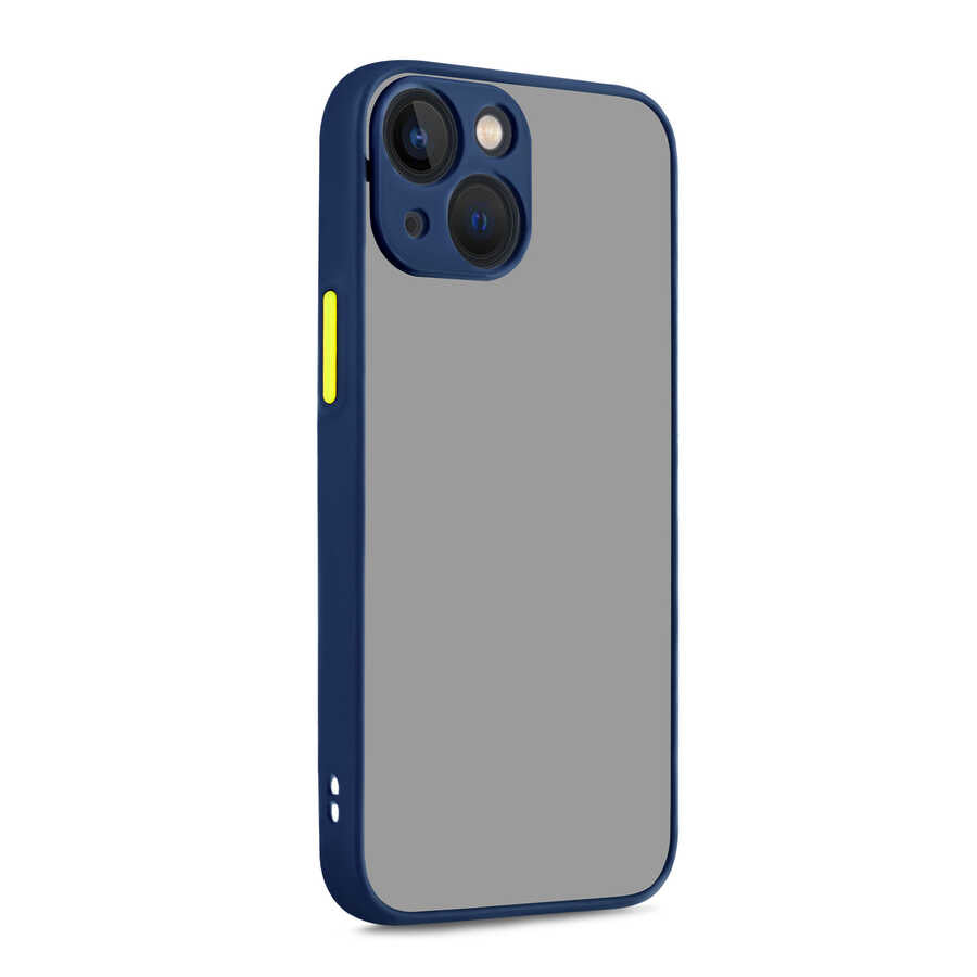 iPhone 13 Kılıf Zore Hux Kılıf - Lacivert