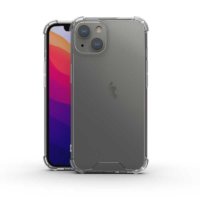 iPhone 13 Kılıf Zore Nitro Anti Shock Silikon - Renksiz