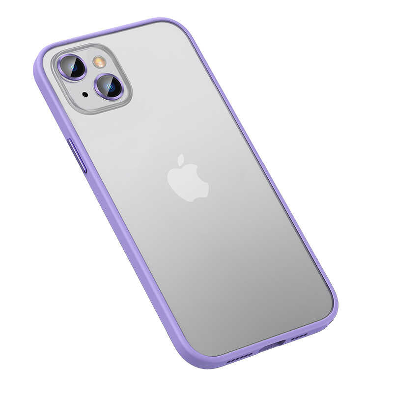 iPhone 13 Kılıf Zore Retro Kılıf - Lila