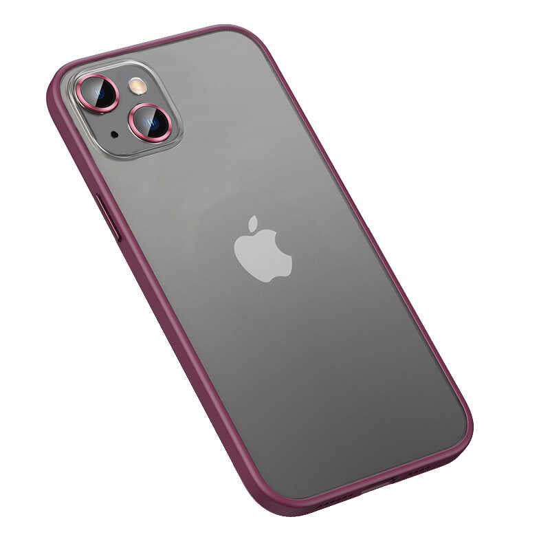 iPhone 13 Kılıf Zore Retro Kılıf - Koyu Mor