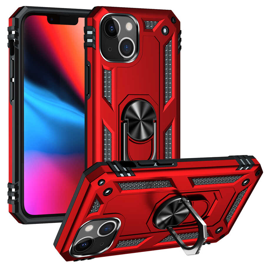 iPhone 13 Kılıf Zore Vega Kılıf - Kırmızı