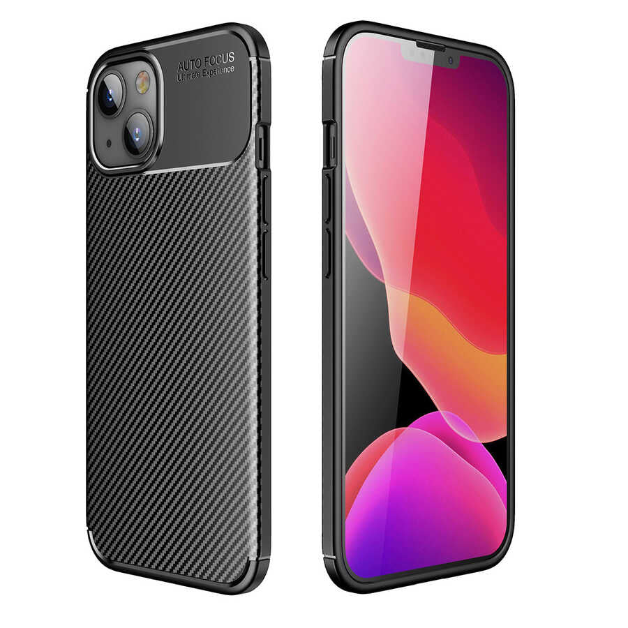 iPhone 13 Mini Kılıf Zore Negro Silikon Kılıf - Siyah