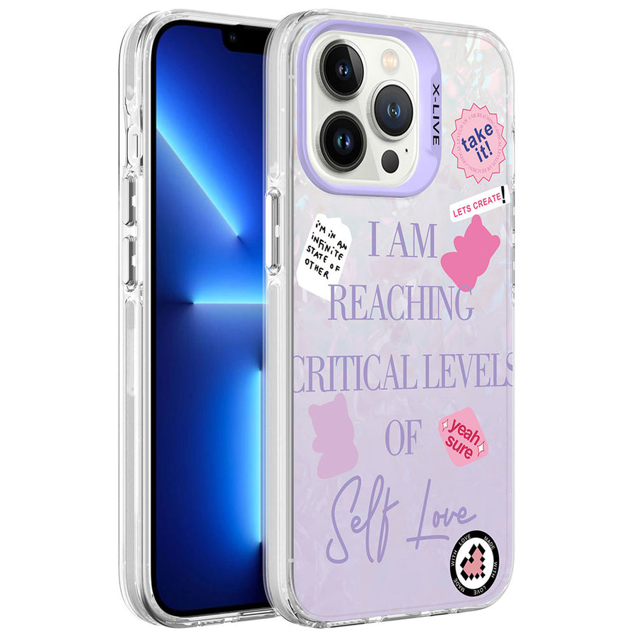 iPhone 13 Pro Kılıf Mermer Desenli Zore Marbello Kılıf - Mor