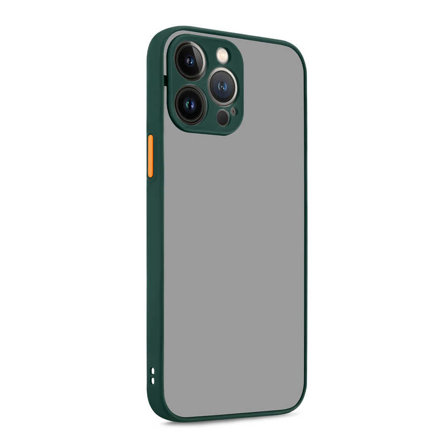 iPhone 13 Pro Kılıf Zore Hux Kılıf - Koyu Yeşil
