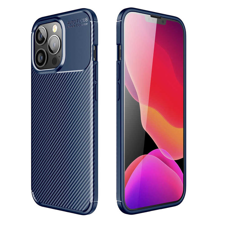 iPhone 13 Pro Kılıf Zore Negro Silikon Kılıf - Lacivert