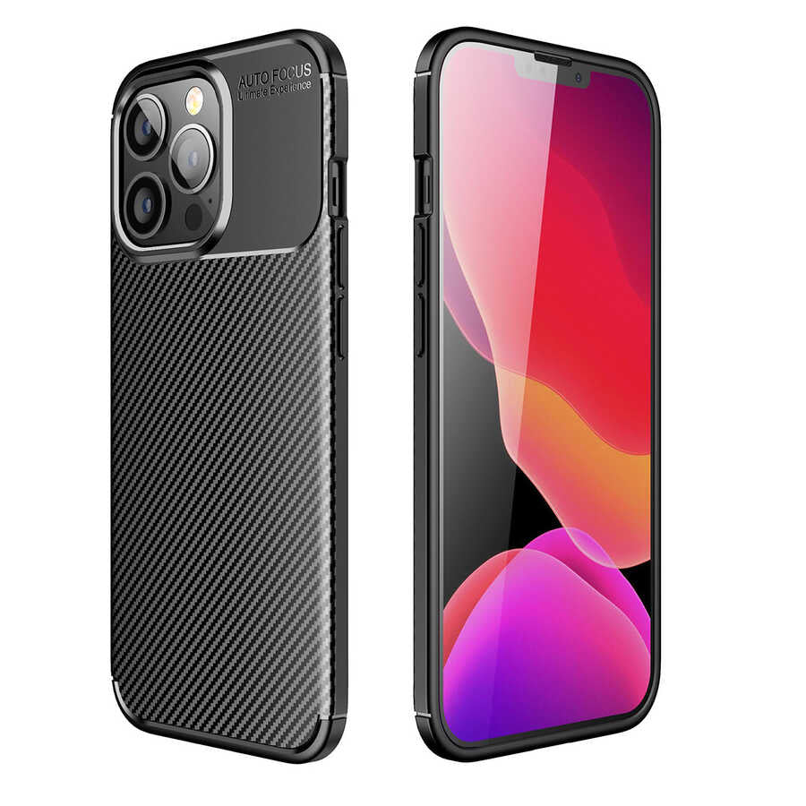 iPhone 13 Pro Kılıf Zore Negro Silikon Kılıf - Siyah