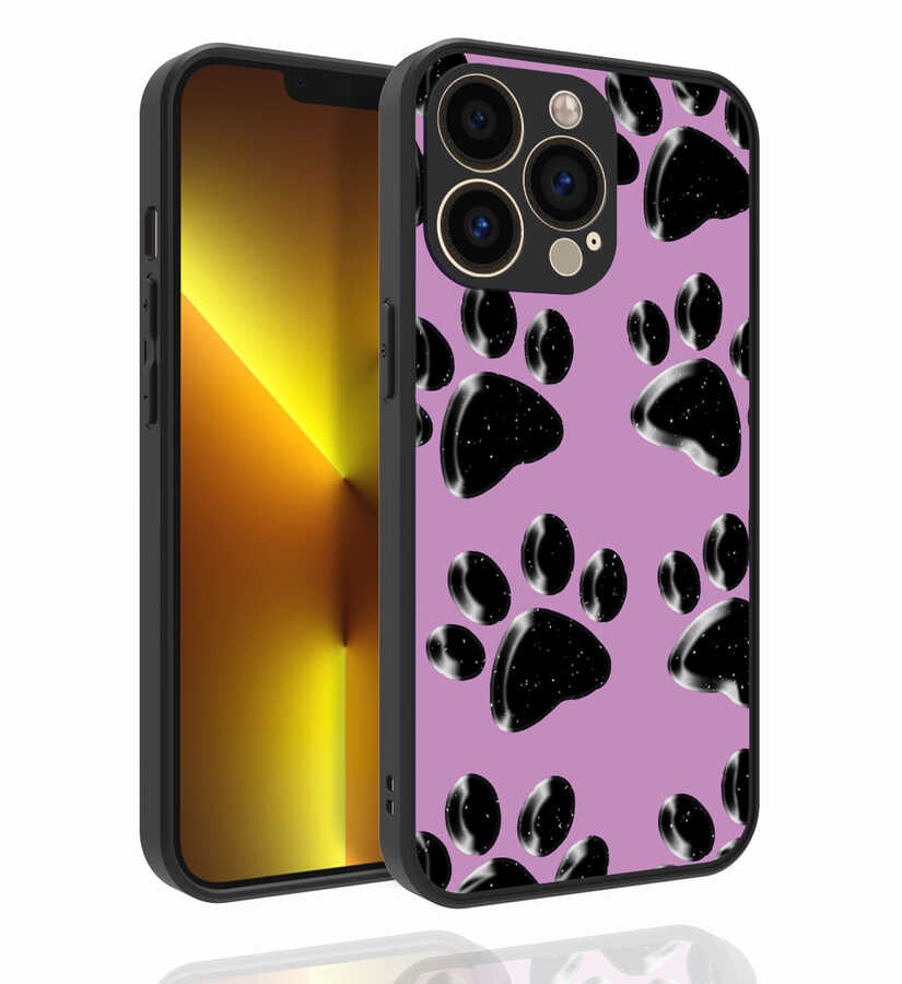 iPhone 13 Pro Max Kılıf Desenli Kamera Korumalı Parlak Zore Nora Kılıf - NO3
