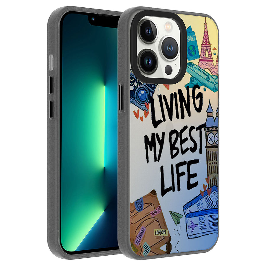 iPhone 13 Pro Max Kılıf Desenli Zore Dragon Sert Kılıf - Seyahat