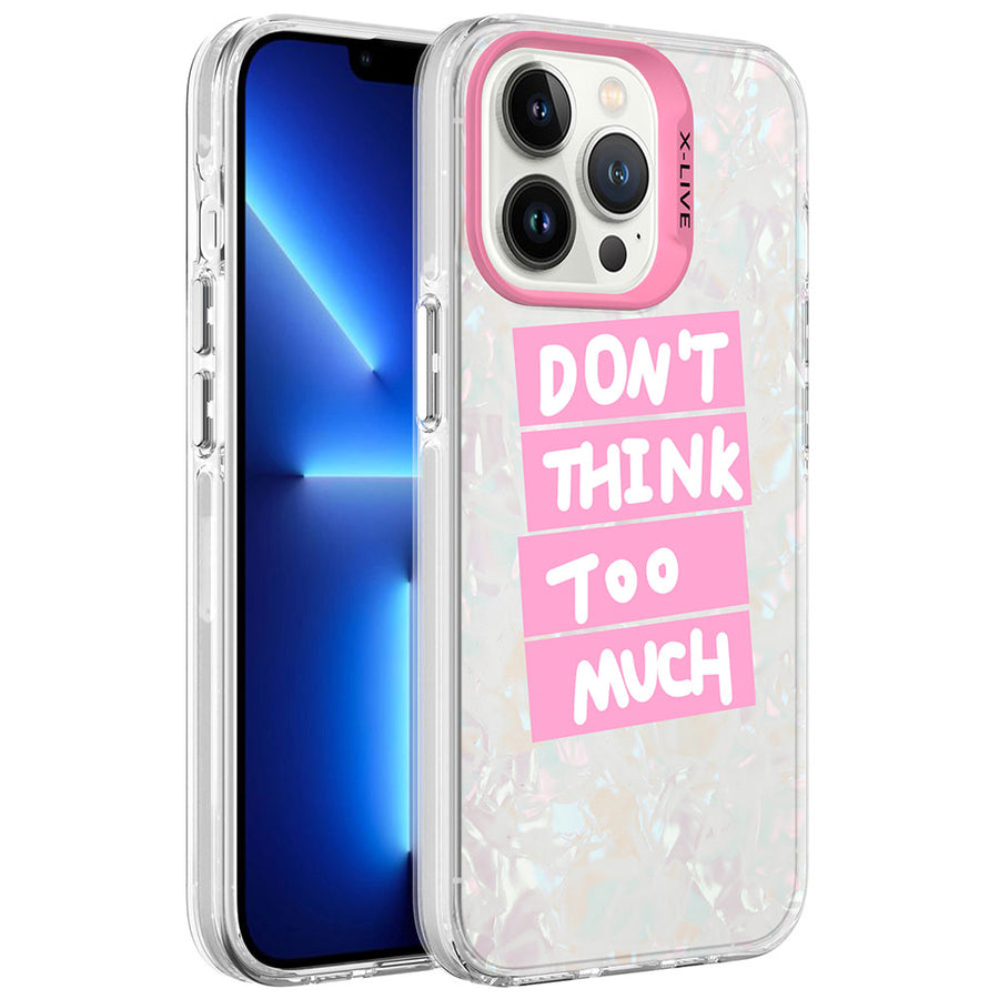 iPhone 13 Pro Max Kılıf Mermer Desenli Zore Marbello Kılıf - Pembe