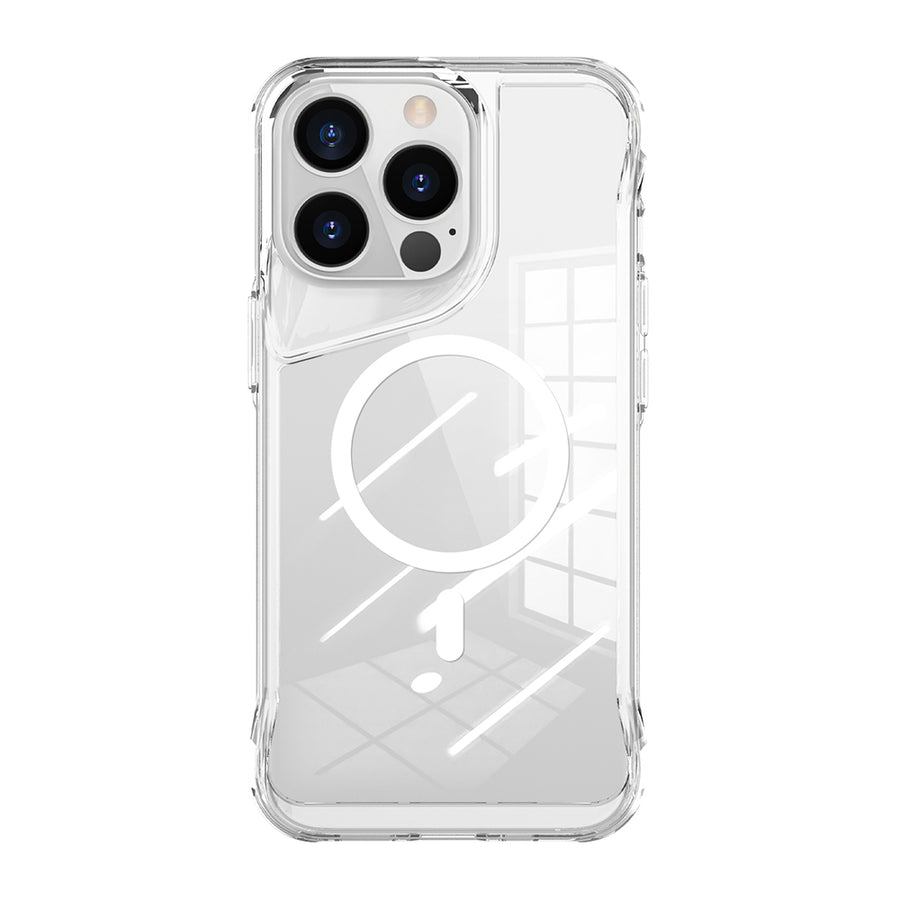 iPhone 13 Pro Max Kılıf Zore M-safe Şarj Özellikli T-Max M-safe Kılıf - Şeffaf