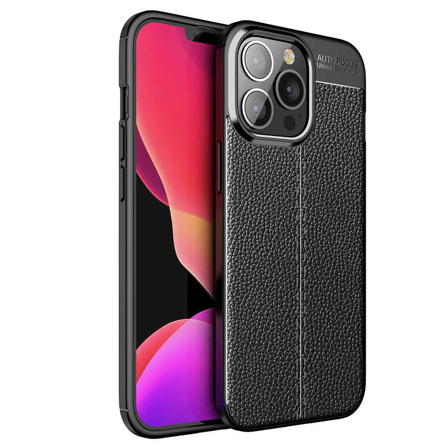 iPhone 13 Pro Max Kılıf Zore Niss Silikon Kılıf - Siyah
