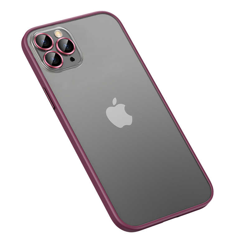iPhone 13 Pro Max Kılıf Zore Retro Kılıf - Koyu Mor