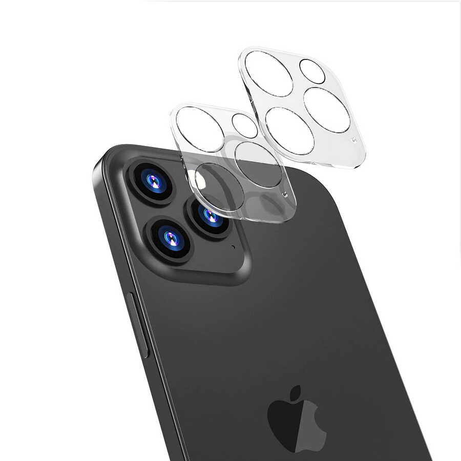 iPhone 13 Pro Max Zore Kamera Lens Koruyucu Cam Filmi - Renksiz