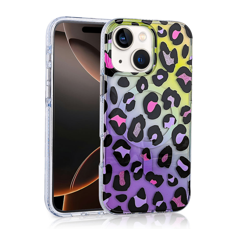 iPhone 14 Kılıf M-safe Şarj Özellikli Zore Jago Kılıf - Colorful