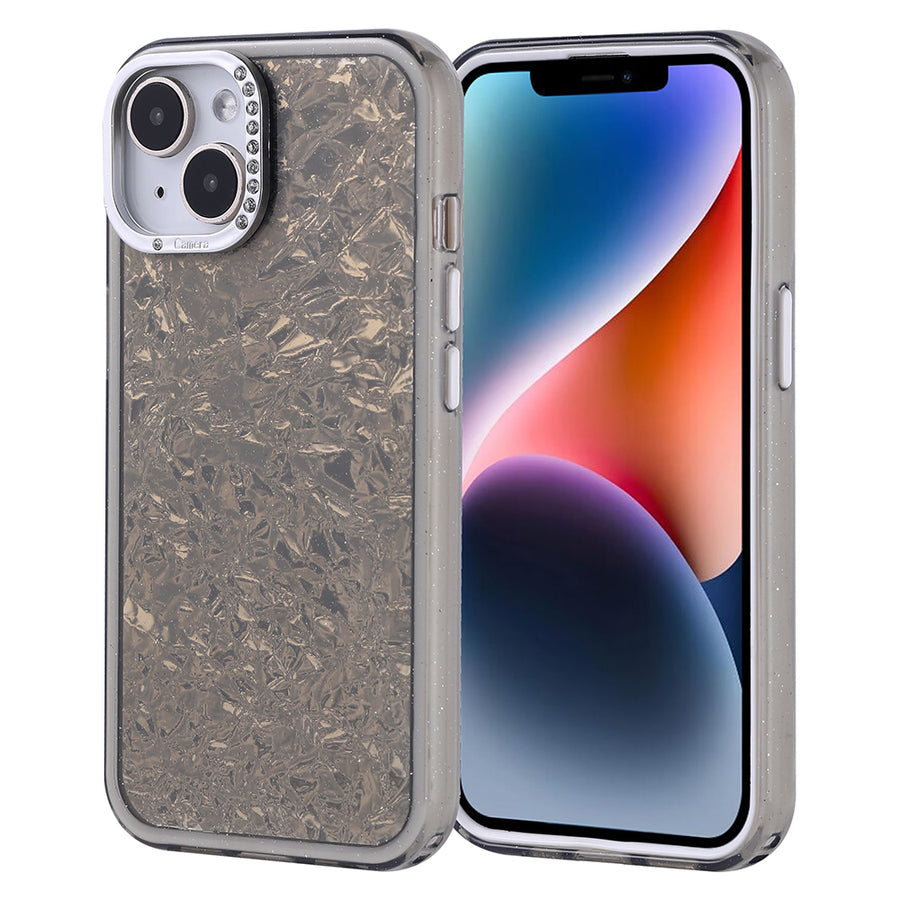 iPhone 14 Kılıf Taşlı Tasarımlı Zore Kapi Kılıf - Siyah