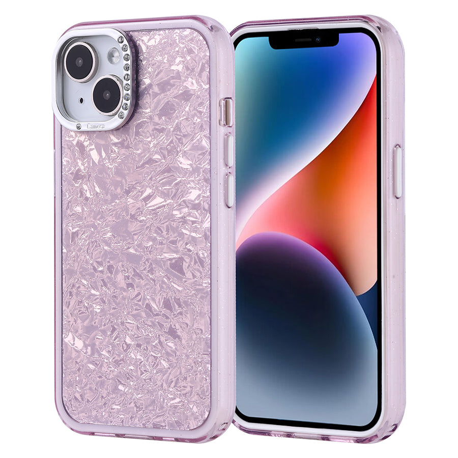 iPhone 14 Kılıf Taşlı Tasarımlı Zore Kapi Kılıf - Lila