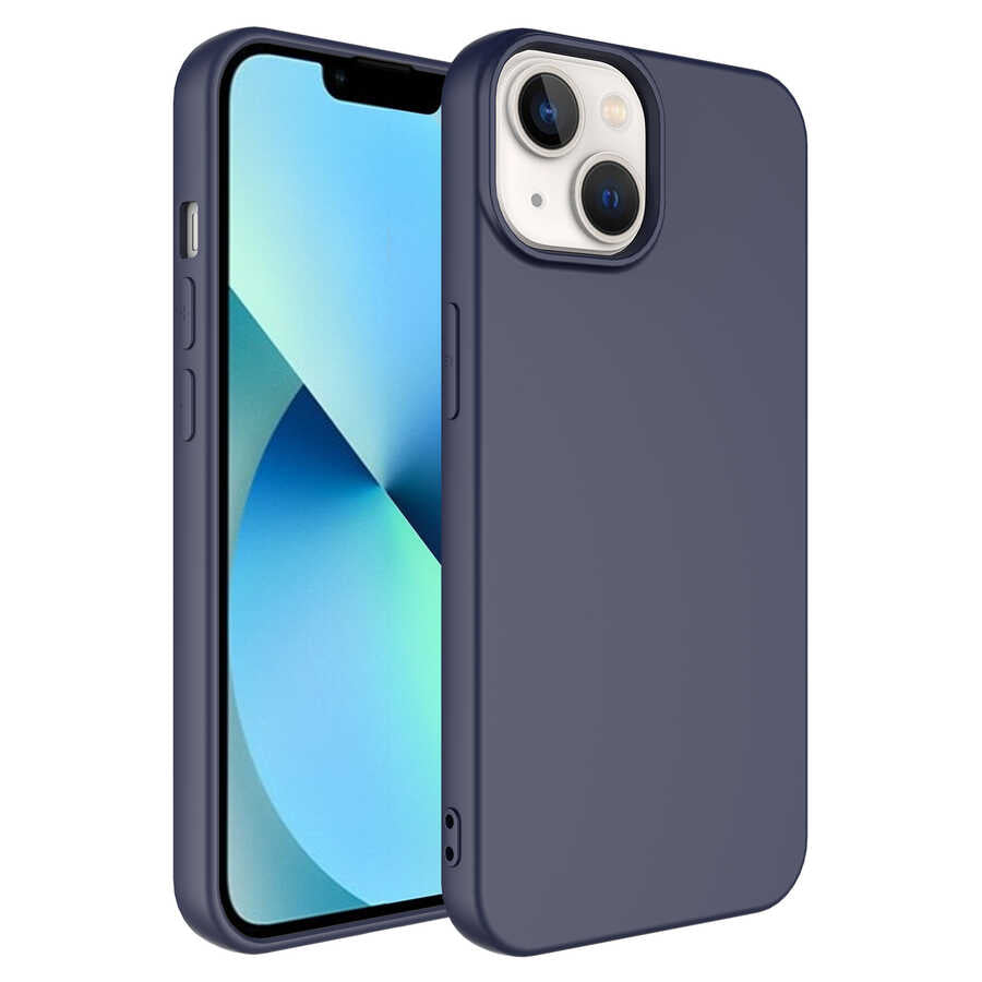 iPhone 14 Kılıf Zore Mara Lansman Kılıf - Lacivert
