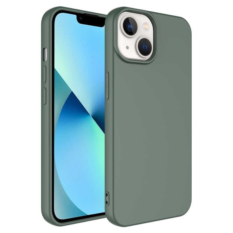 iPhone 14 Plus Kılıf Zore Mara Lansman Kılıf - Koyu Yeşil