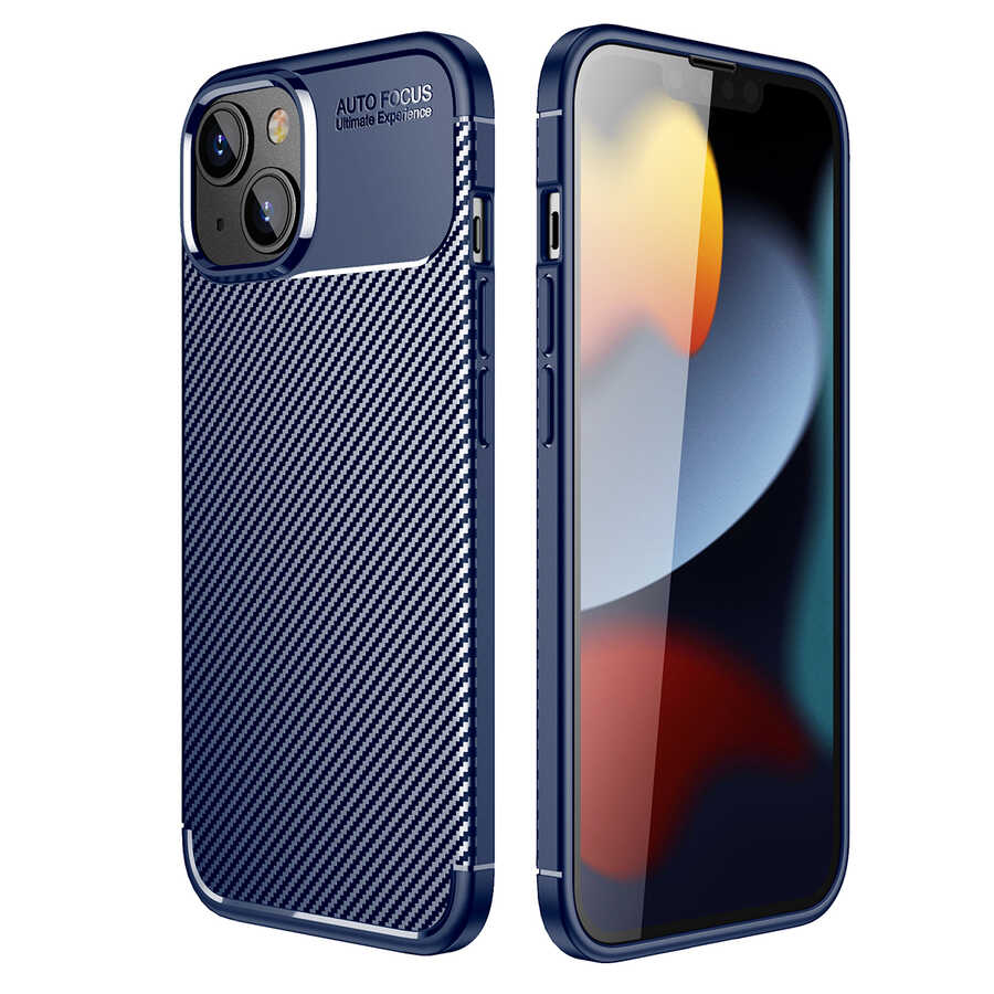 iPhone 14 Plus Kılıf Zore Negro Silikon Kılıf - Lacivert