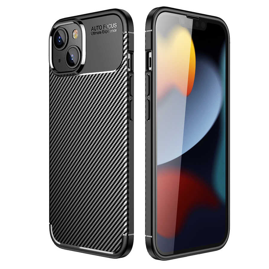 iPhone 14 Plus Kılıf Zore Negro Silikon Kılıf - Siyah