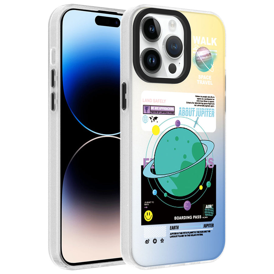 iPhone 14 Pro Kılıf Desenli Zore Dragon Sert Kılıf - Gezegen