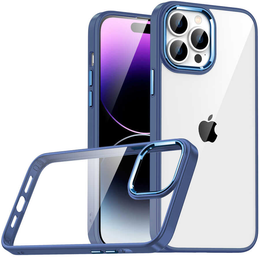 iPhone 14 Pro Kılıf Zore Flora Kılıf - Sierra Mavi