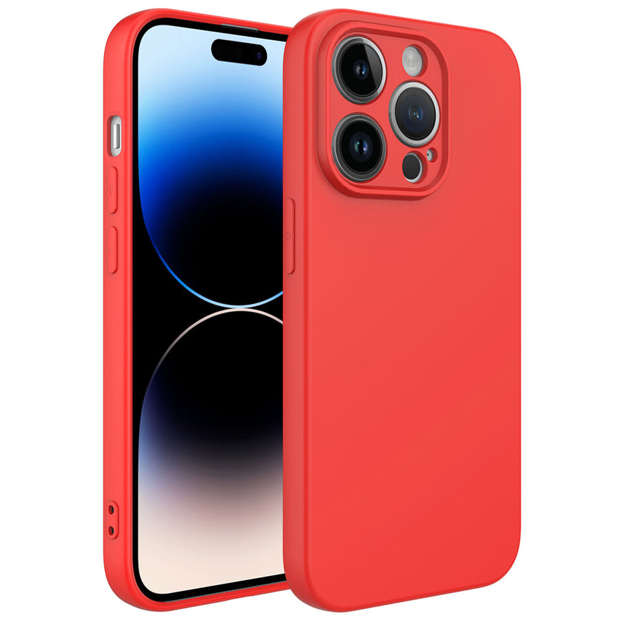 iPhone 14 Pro Kılıf Zore Kamera Korumalı Mara Lansman Kılıf - Kırmızı