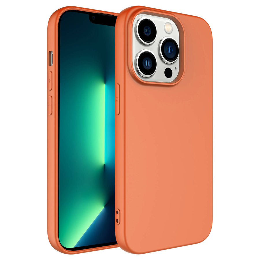 iPhone 14 Pro Kılıf Zore Kamera Korumalı Mara Lansman Kılıf - Turuncu