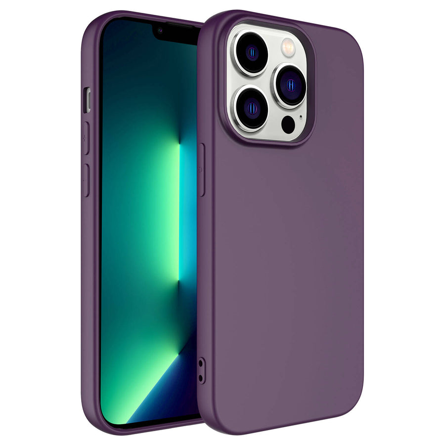 iPhone 14 Pro Kılıf Zore Kamera Korumalı Mara Lansman Kılıf - Koyu Mor