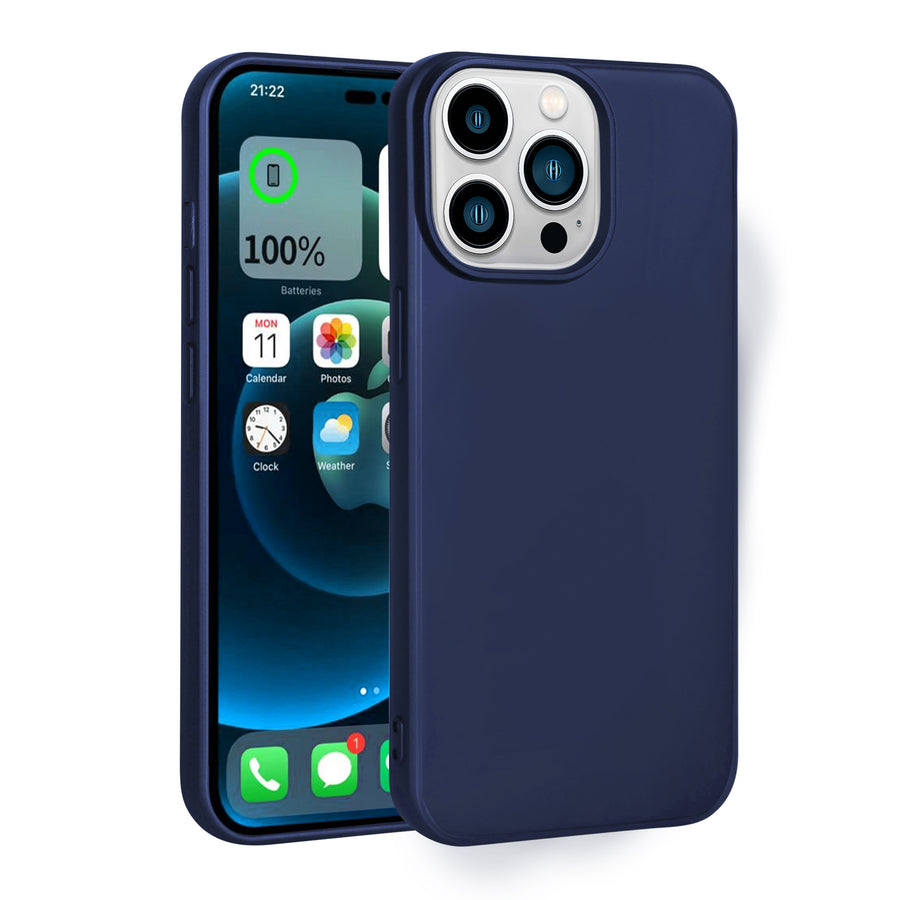 iPhone 14 Pro Kılıf Zore Premier Silikon Kılıf - Lacivert