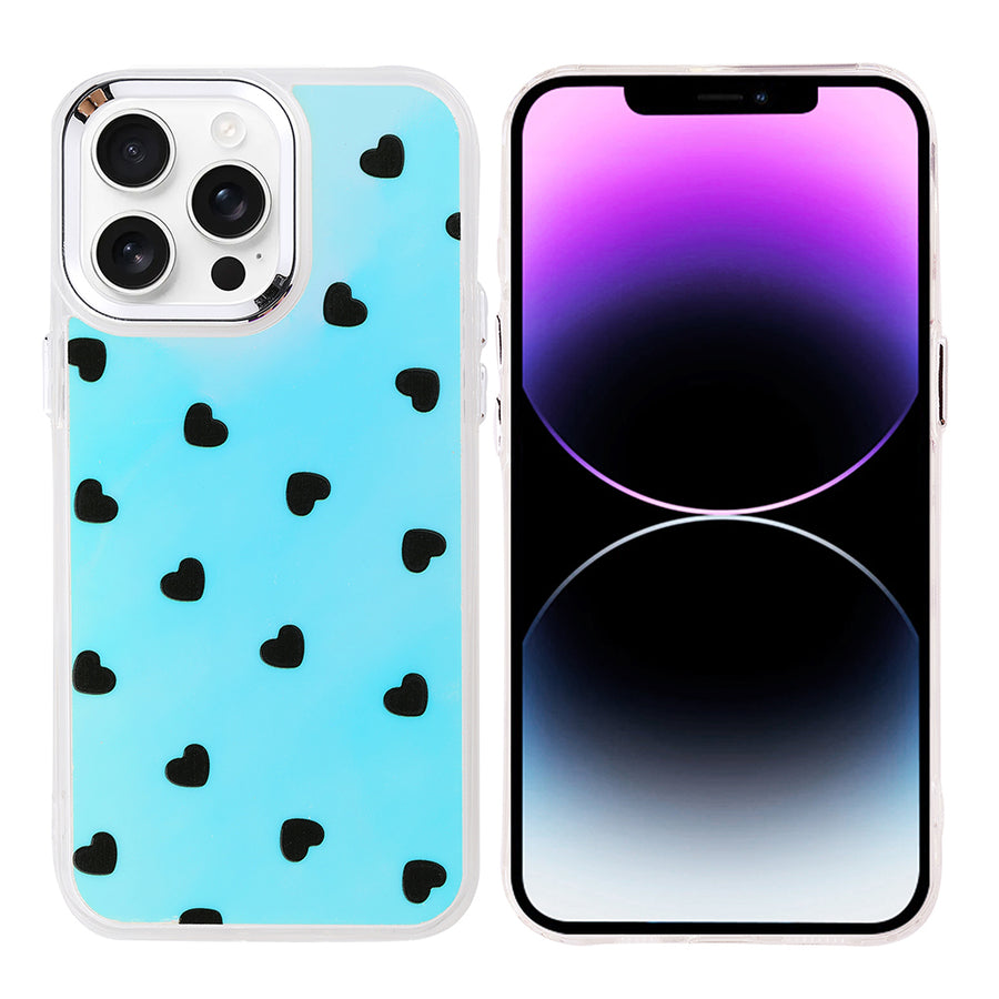iPhone 14 Pro Max Kılıf Airbag Tasarımlı Zore Hadra Kılıf - Kalp