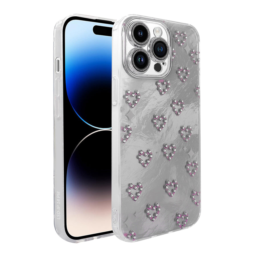 iPhone 14 Pro Max Kılıf Kamera Korumalı Figürlü Zore Ponti Silikon Kılıf - Beyaz