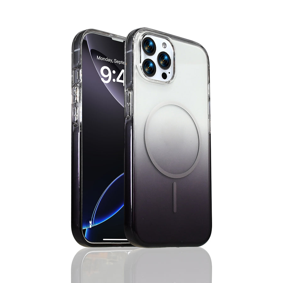 iPhone 14 Pro Max Kılıf M-Safe Şarj Özellikli Zore Septik Silikon Kılıf - Siyah