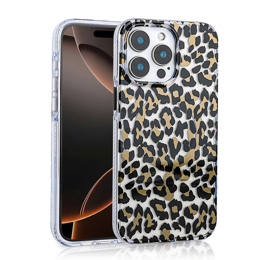 iPhone 14 Pro Max Kılıf M-safe Şarj Özellikli Zore Jago Kılıf - Siyah-Kahverengi
