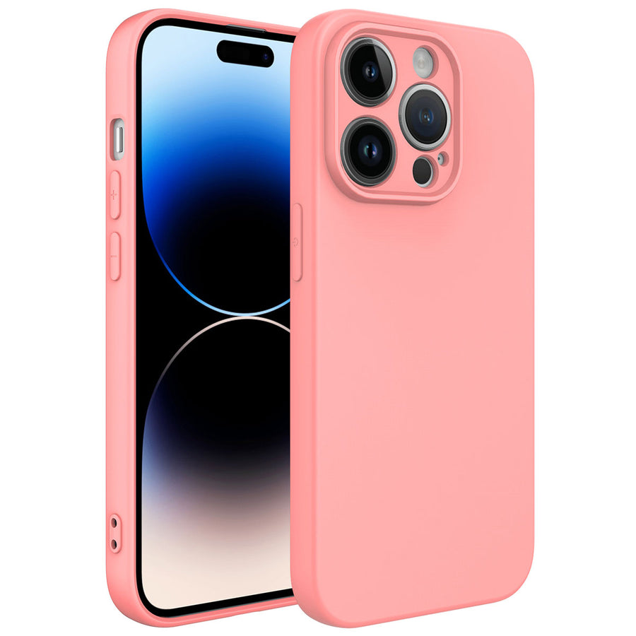 iPhone 14 Pro Max Kılıf Zore Kamera Korumalı Mara Lansman Kılıf - Pembe