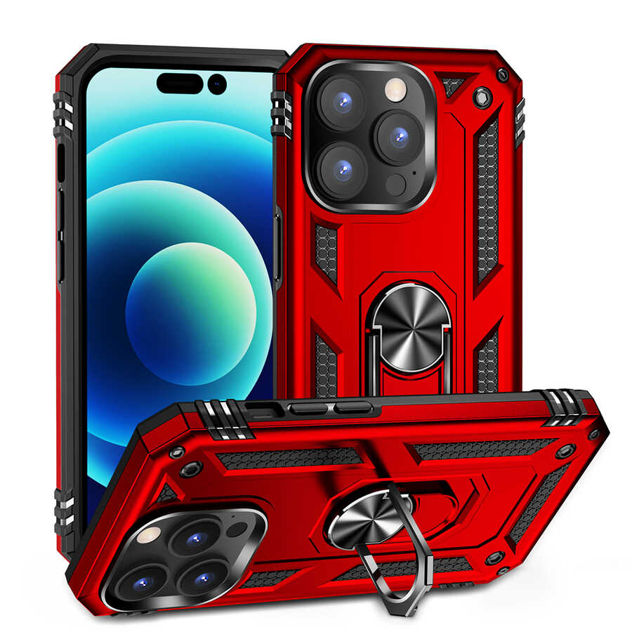iPhone 14 Pro Max Kılıf Zore Vega Kılıf - Kırmızı
