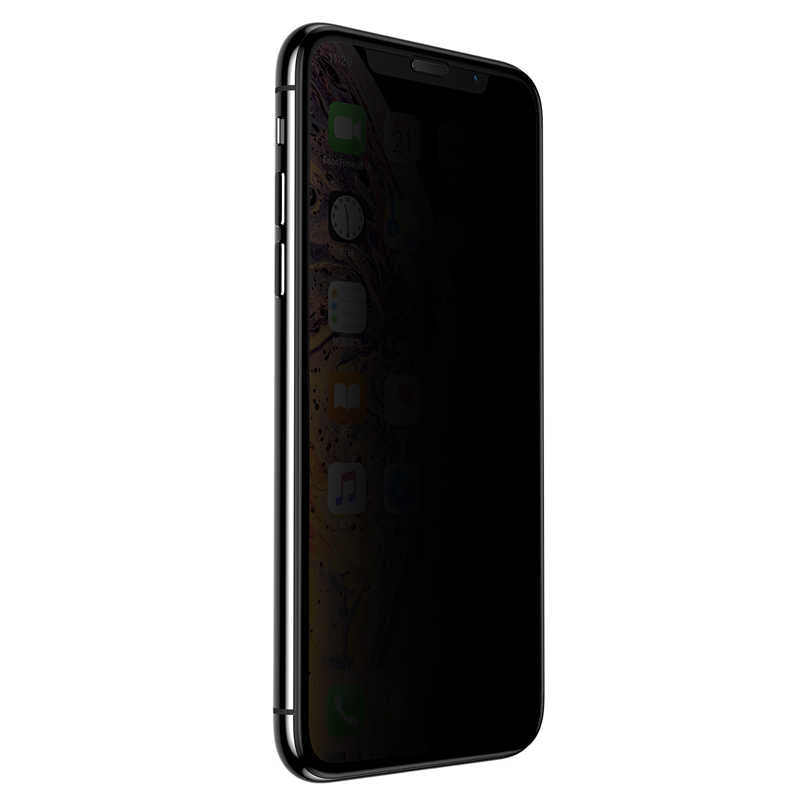 iPhone 14 Pro Max Zore Anti-Dust Privacy Temperli Ekran Koruyucu - Siyah