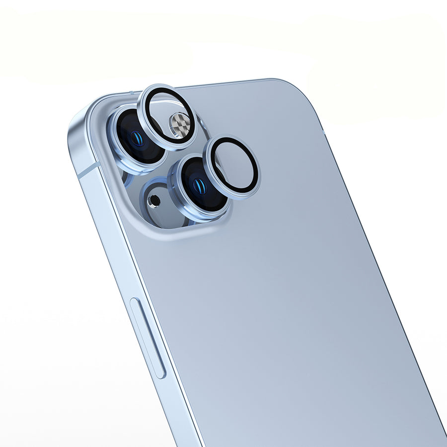iPhone 14 Zore Mikro Kamera Lens Koruyucu - Mavi