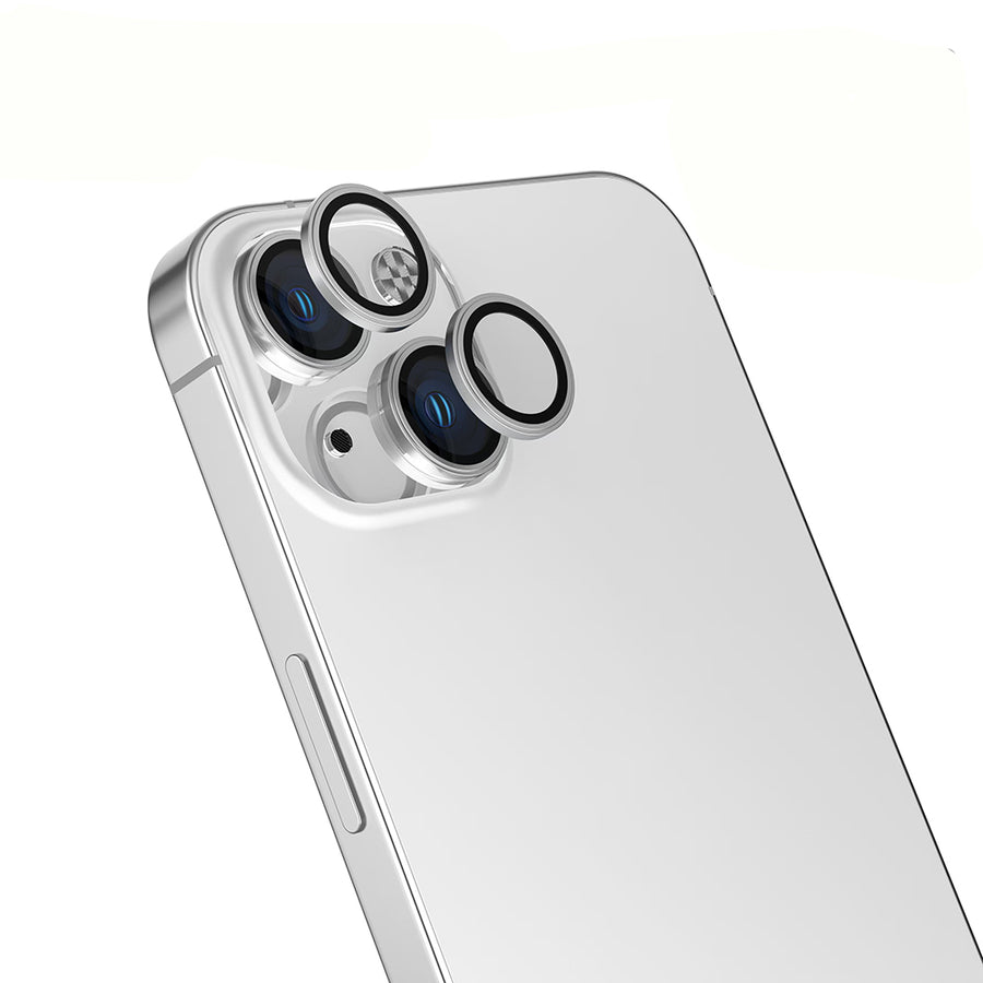 iPhone 14 Zore Mikro Kamera Lens Koruyucu - Gümüş