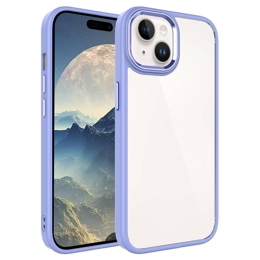 iPhone 15 Plus Kılıf Zore Krom Kılıf - Lila