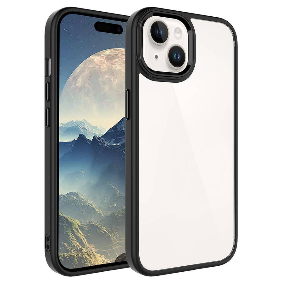 iPhone 15 Plus Kılıf Zore Krom Kılıf - Siyah