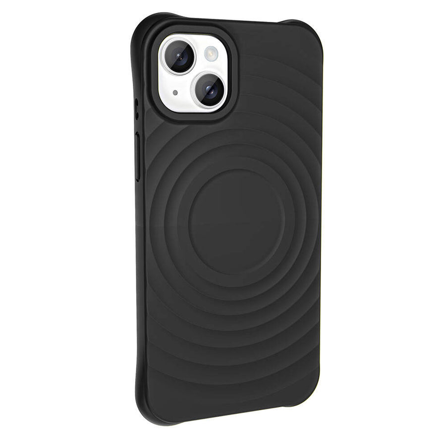 iPhone 15 Plus M-safe Şarj Özellikli Airbagli Mat Görünümlü Zore Hepi Kılıf - Siyah