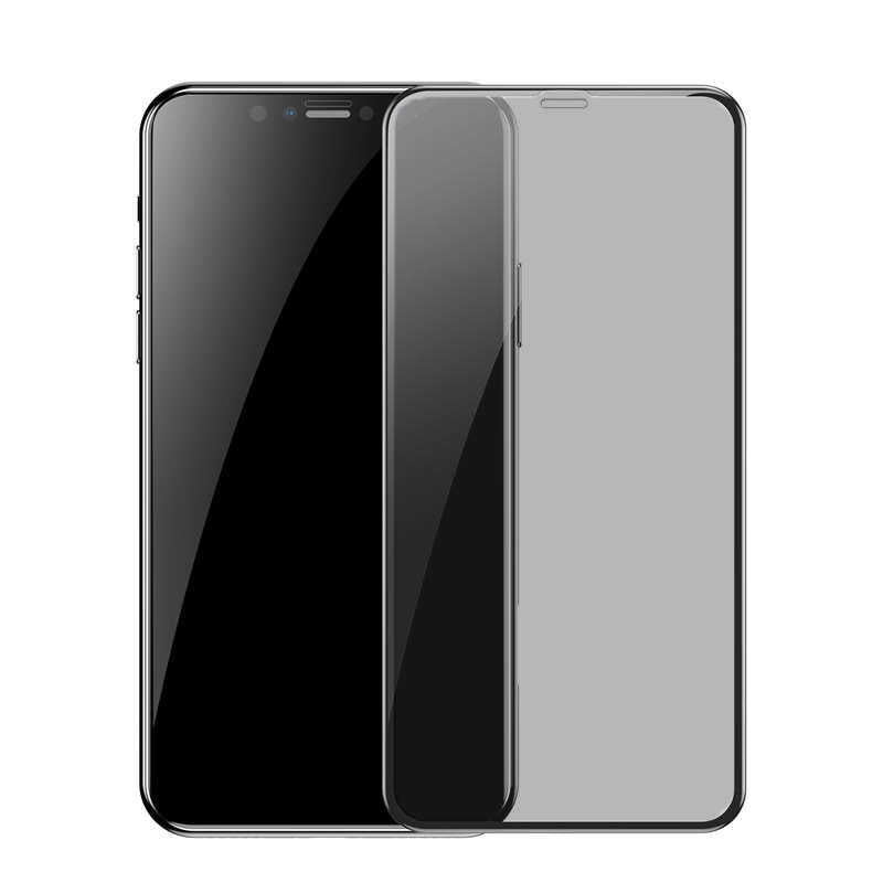 iPhone 15 Pro Davin 5D Privacy Cam Ekran Koruyucu - Siyah
