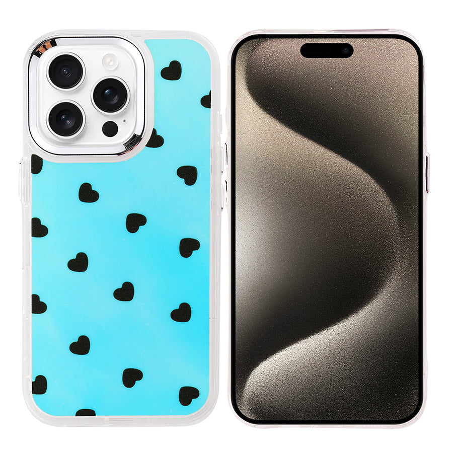 iPhone 15 Pro Kılıf Airbag Tasarımlı Zore Hadra Kılıf - Kalp