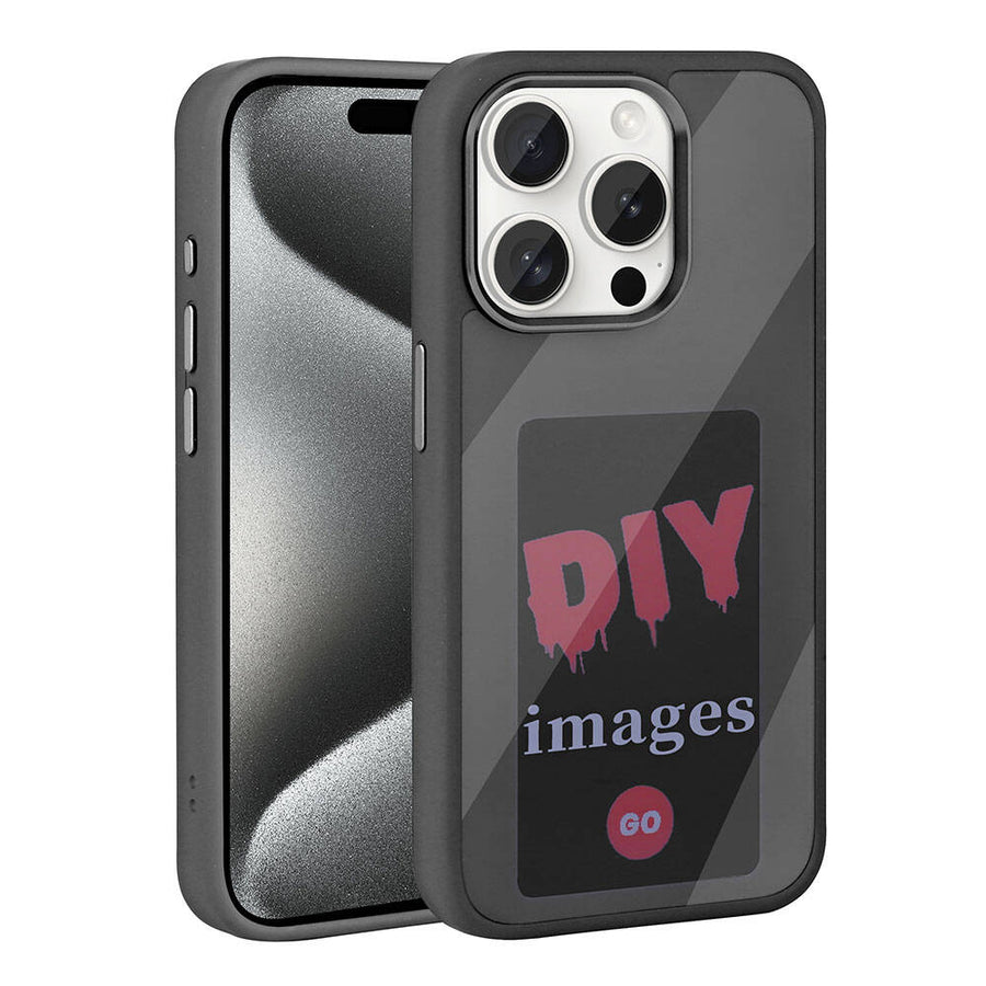 iPhone 15 Pro Kılıf Ekranı Yansıtan Zore Akıllı NFC Kılıf - Siyah