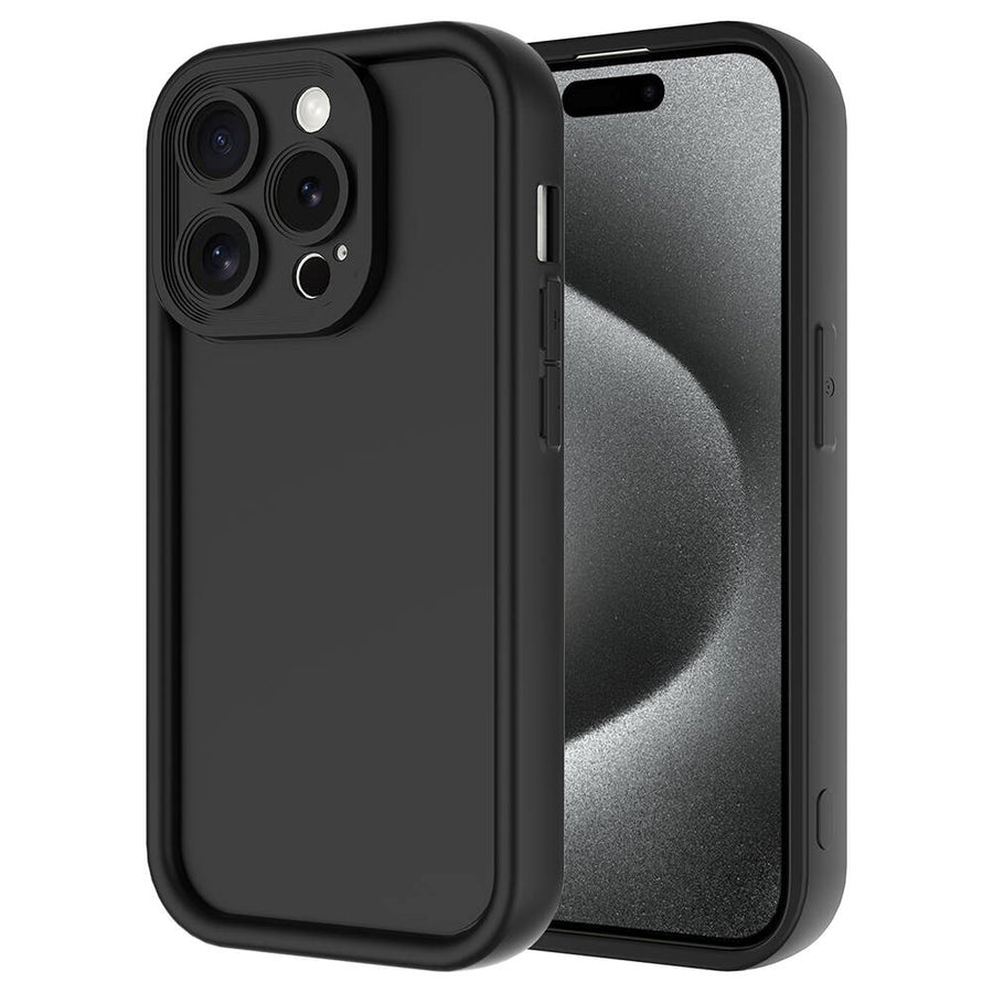 iPhone 15 Pro Kılıf Kamera Korumalı Zore Ananas Kılıf - Siyah