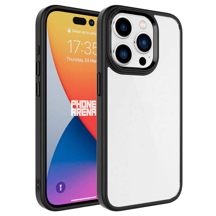 iPhone 15 Pro Max Kılıf Zore Krom Kılıf - Siyah